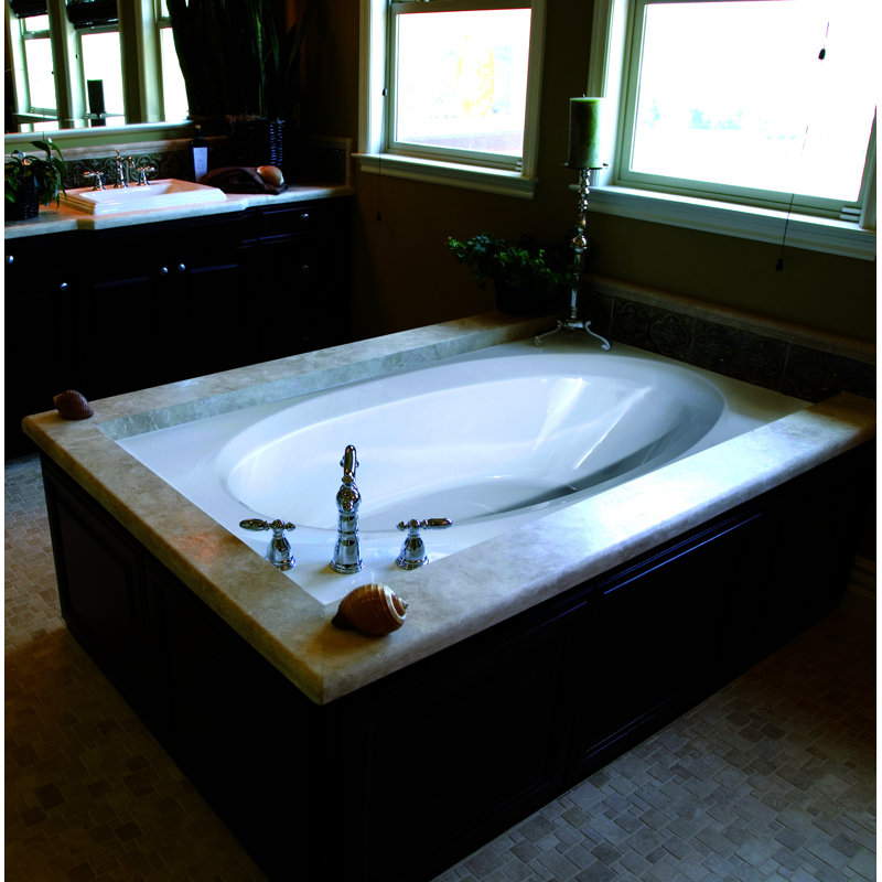 Builder 7242 72'' L Air Bathtub, White