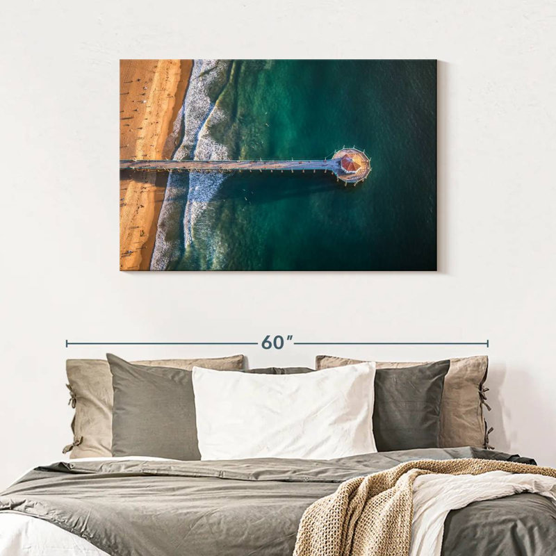 Jetée à Manhattan Beach, H 30 po x l 45 po