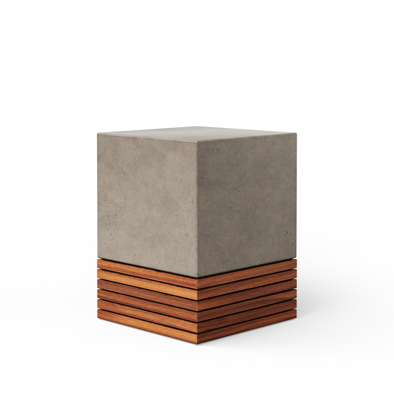 Mixx Stecca Garden Stool, Concrete