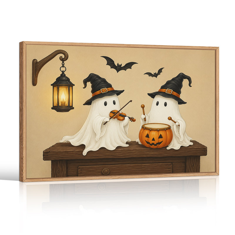 Art mural sur toile Halloween, 36"H x 48"W