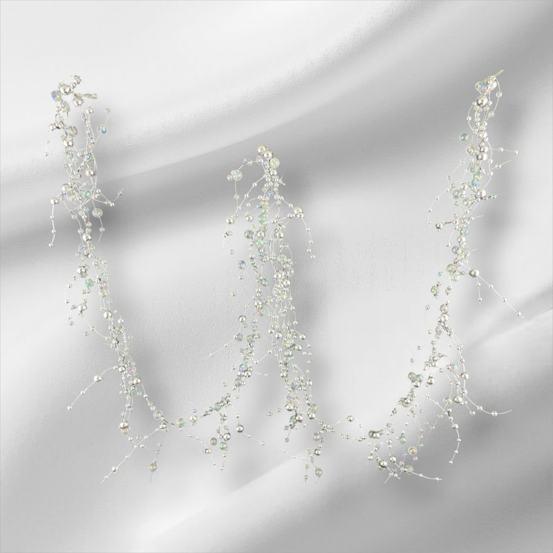 Guirlande 6 ', Iridescent / argent