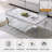 Jennita Faux Marble Top Metal Base Coffee Table-899217460