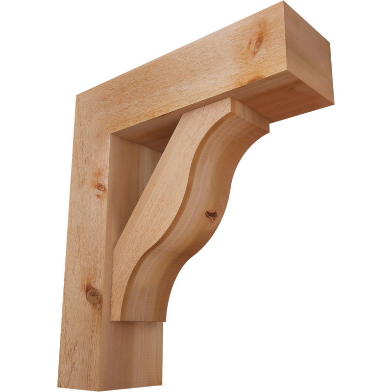 Support Funston Block avec support décalé, 30 x 26, Cèdre rouge occidental de l 8 po (scié brut)