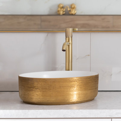 Lavabo de salle de bain vasque circulaire en céramique AGUA Canada Frido