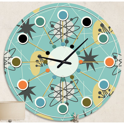 Horloge murale 1950 Mid-Century