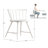 Warner Concrete Veneer Top Dining Table And Low Back Windsor Chairs Set - Stripe Concrete Veneer Top Table And 4 Finish Chairs-114509605