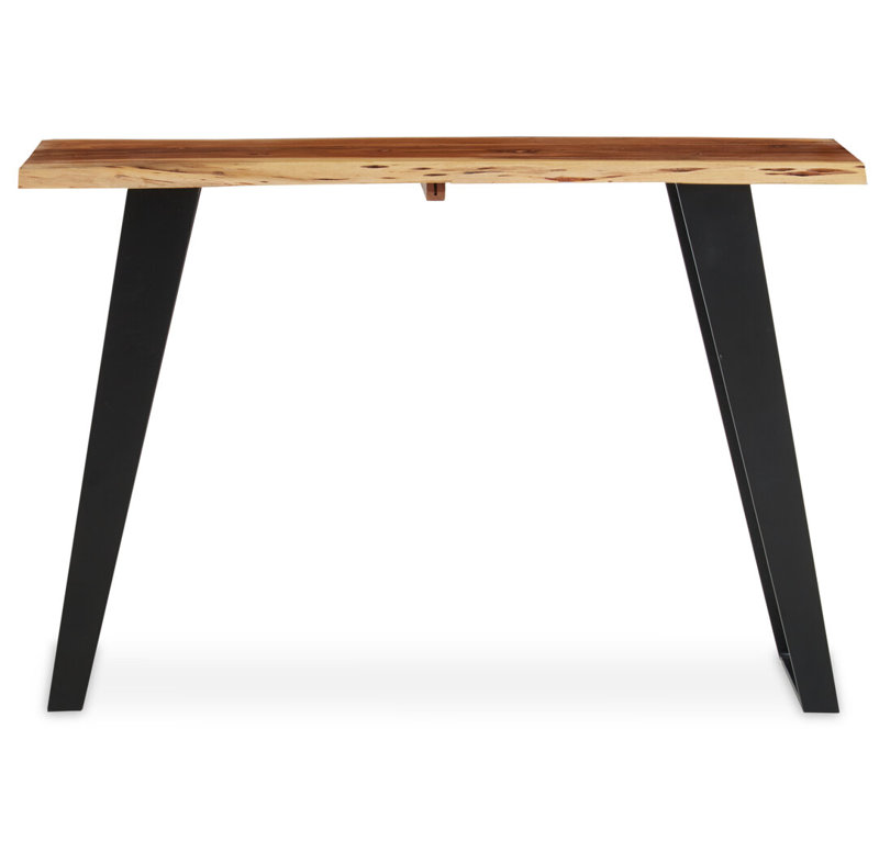 115cm Solid Wood Top Console Table