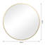 Sasheer - Round Framed Wall Mounted Mirror-1155799110-1155799111