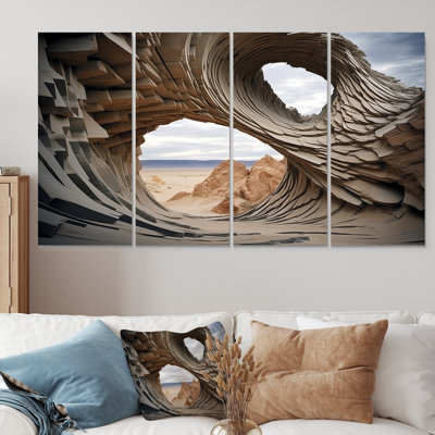 Art mural surréalisme surréalisme, "Space Canyon I"