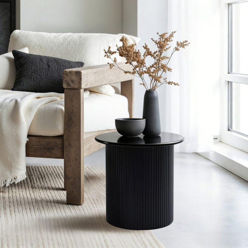 Petite table d'appoint ronde 15 po H, petite table d'appoint
