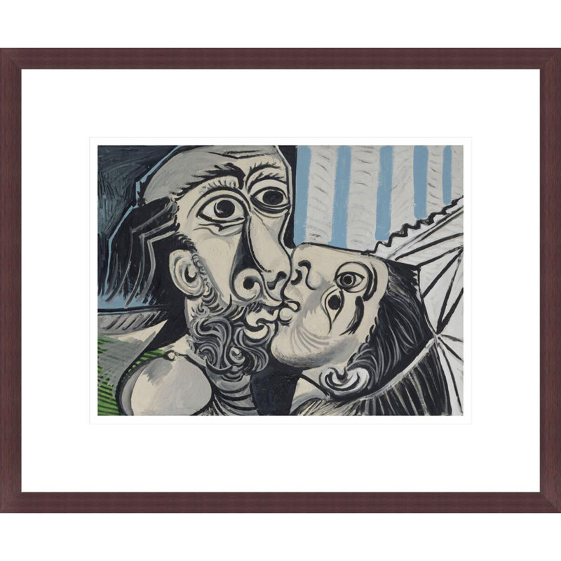 «Le baiser» par Pablo Picasso, impression giclée sur cadre, H 13,75 po x l 16,57 po