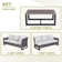 Nazime Wicker 6 - Person Modular Patio Conversation Sets with Cushions