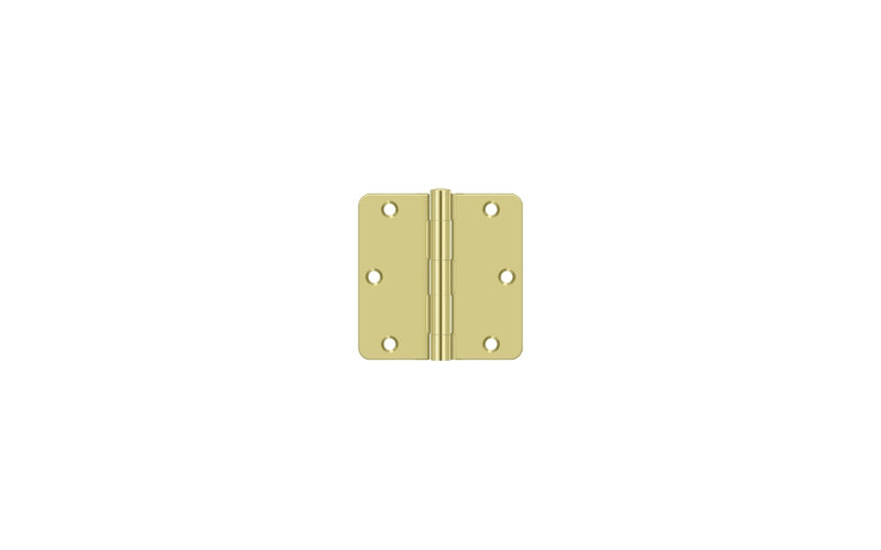 Steel Hinge, Polished Brass