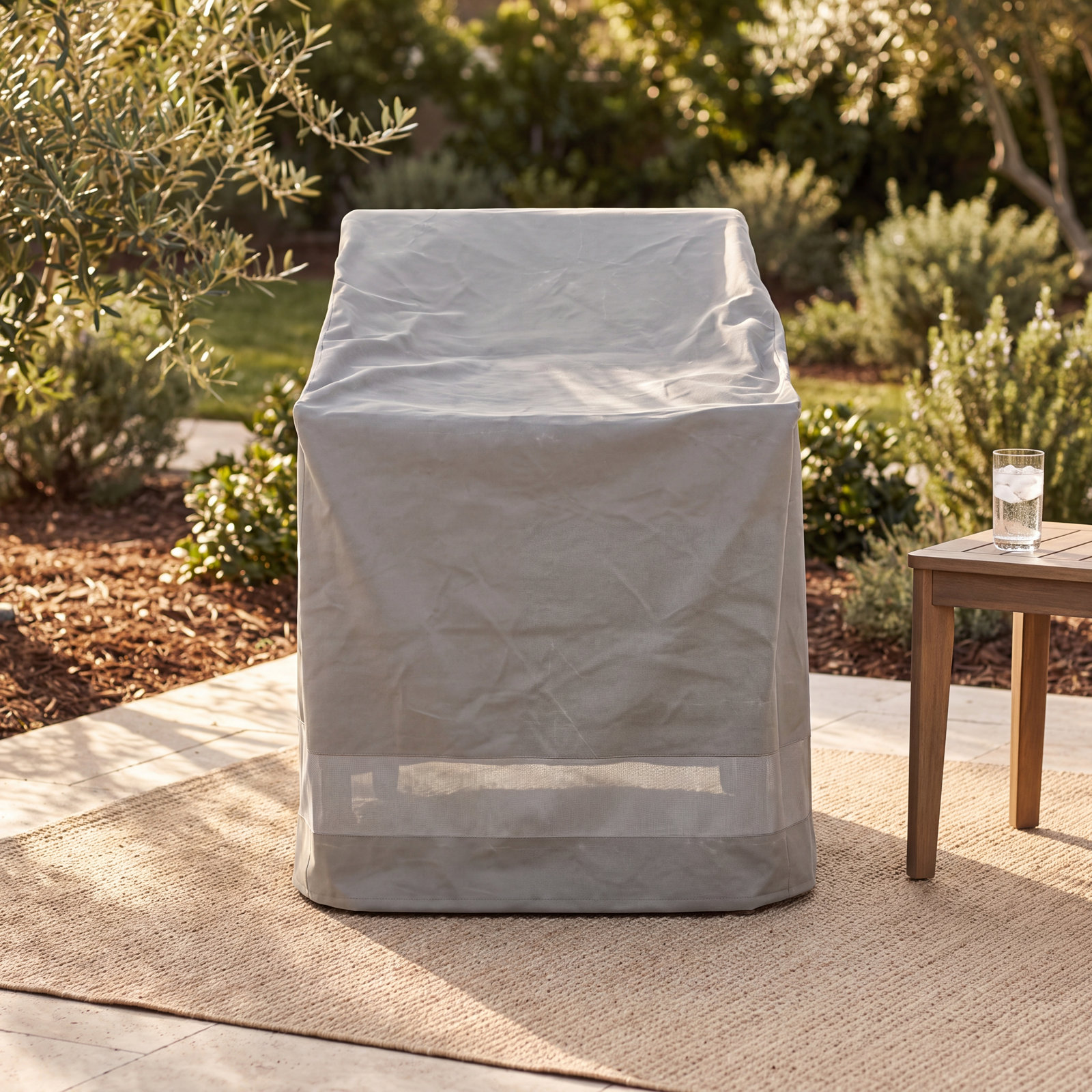 Nanette Outdoor Patio Chair Cover, 32.25" H x 24.75" W x 28.25" D