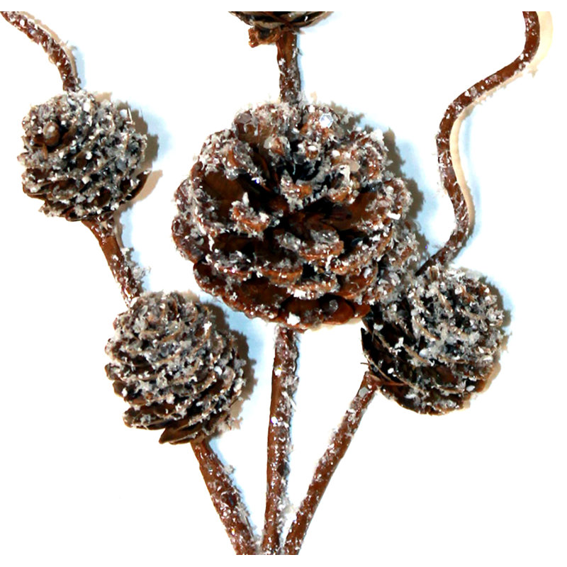 12" Pine Cone Christmas Pick