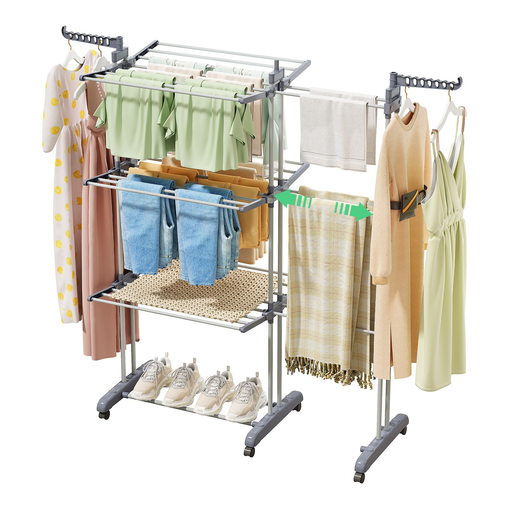 Rebrilliant Clothes Drying Rack - Foldable Drying Rack Clothing 30.0