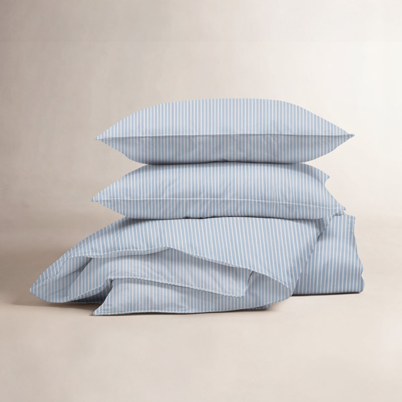 Ensemble d'édredon réversible en coton Ruben, Bleuet des champs, Édredon pour lit simple + 2 taies décoratives st