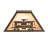 16" Square Train Mission Shade