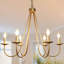 Lustre doré moderne 6 lumières Modern
