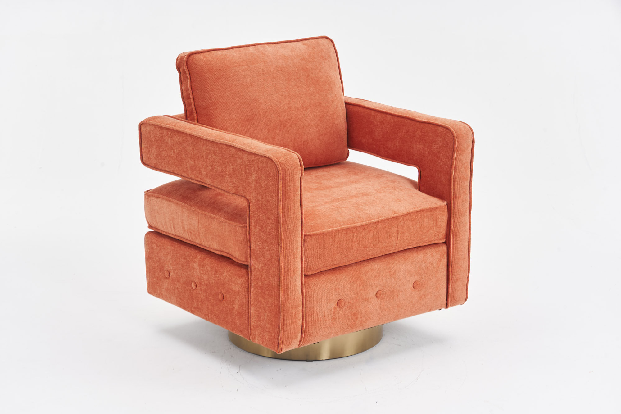 Mercer41 Modern Accent Swivel Barrel Chair For Living Room Wayfair