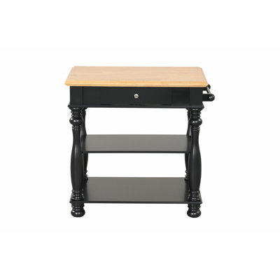 Black Kitchen Island