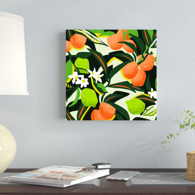 " Sweet Orange Lime " Mixed Media Print