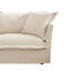 Canapé modulaire 3 places à assise profonde, housse en chenille, salon élégant et confortable, style moderne