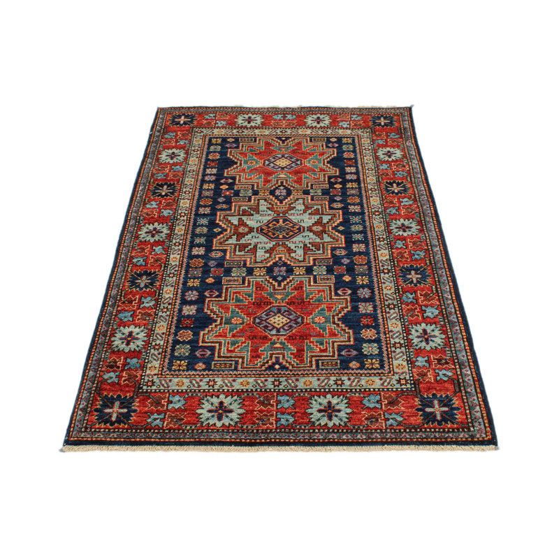 Tapis bleu marine et rouge 3 x 5