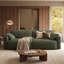 Canapé-lit rembourré Hamburg de 93 po (236 cm) avec rangement, vert-805564014