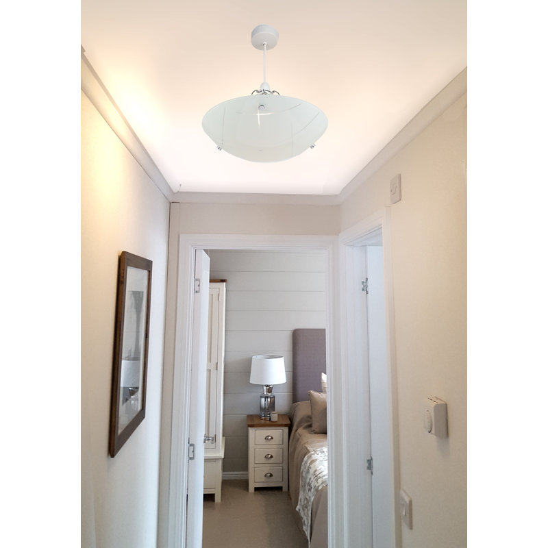 Linear 35cm Glass Bowl Ceiling Pendant Shade