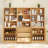71" H X 70.9" W Bookcase Cabinet With Open Shelves, Modern Bookshelf With 3 Large Drawers (B+2C)