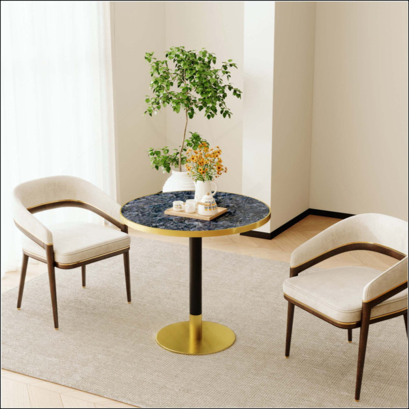 Table de salle à manger Modern, Black/Gold