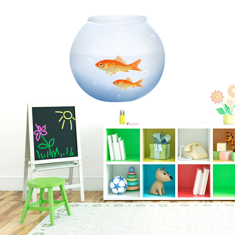 Adhésif décoratif poisson, H 24 po x l 26 po