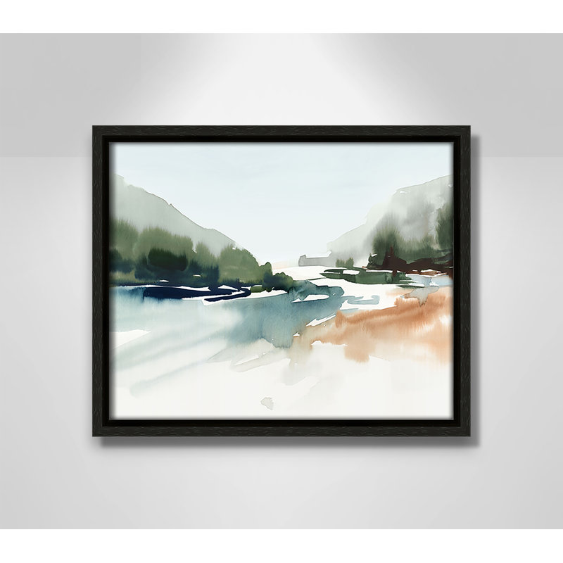 Harmonious Lake - Landscape Version Print par Isabelle Z, Espresso, H 9,5 po x l 11,5 po