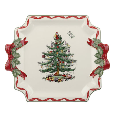  plat Carré De Rubans Christmas Tree