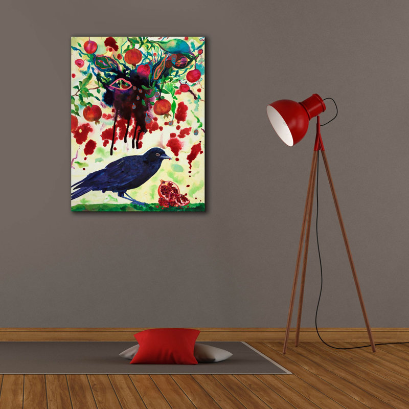 " Crow " by Carissa Luminess, 34" H x 26" W x 1.5" D
