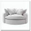Fauteuil d'appoint rembourré en tissu chenille-928499253