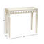 94cm Glass Top Console Table