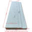 4" x 12" Marble Chair Rail Tile Trim in White