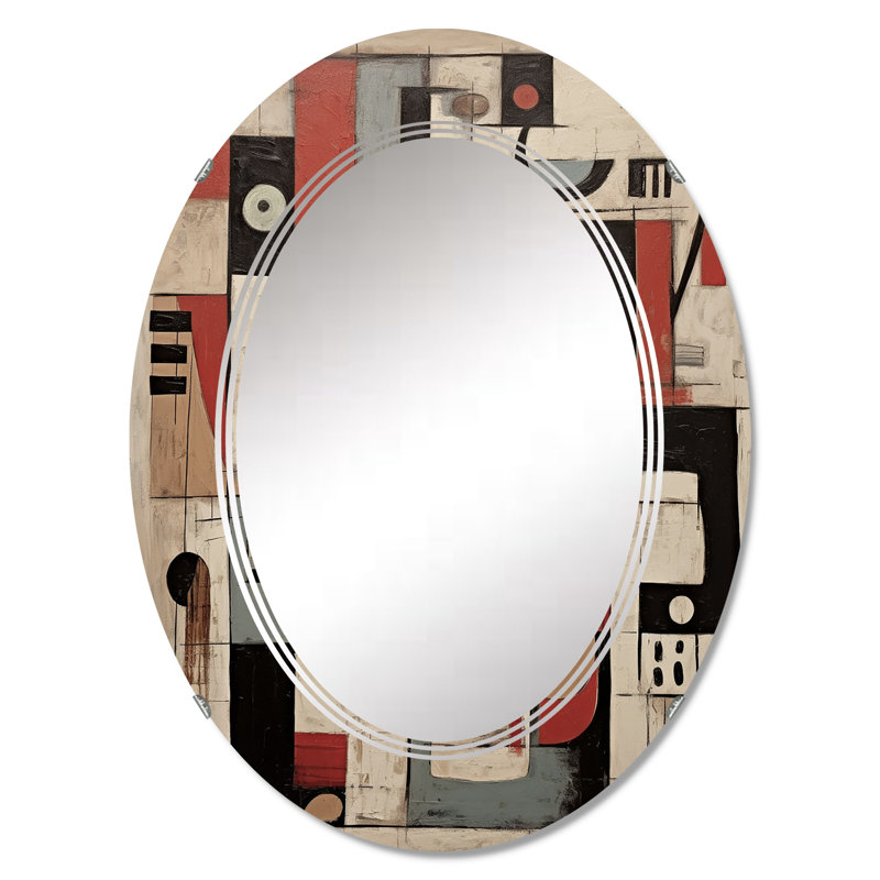 Windmoor - Miroir mural moderne ovale, 30 po x 20 po
