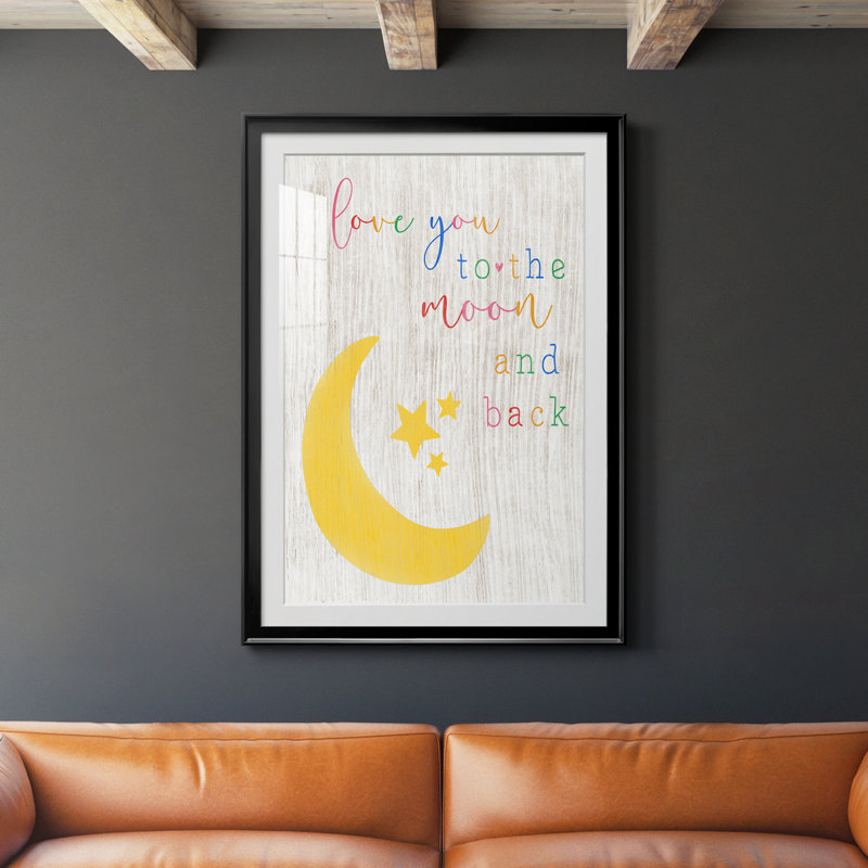 To To Moon and Back, reproduction encadrée de qualité supérieure - prête à être accrochée, H 30,5 po x l 42,5 po x P 1,5 po