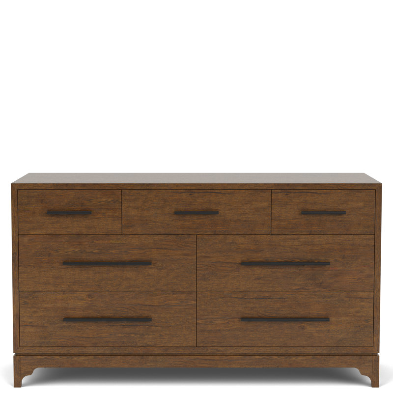 Commode 8 tiroirs Billie, Brun