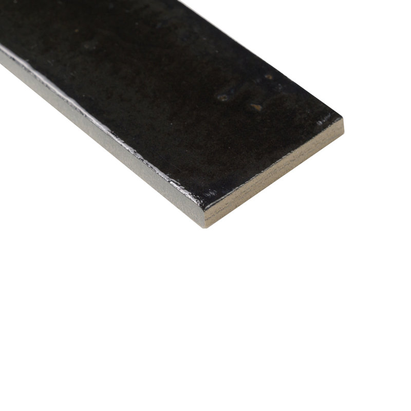 Lucca 2.5" x 9.5" Italian Porcelain Subway Tile, Nero Black
