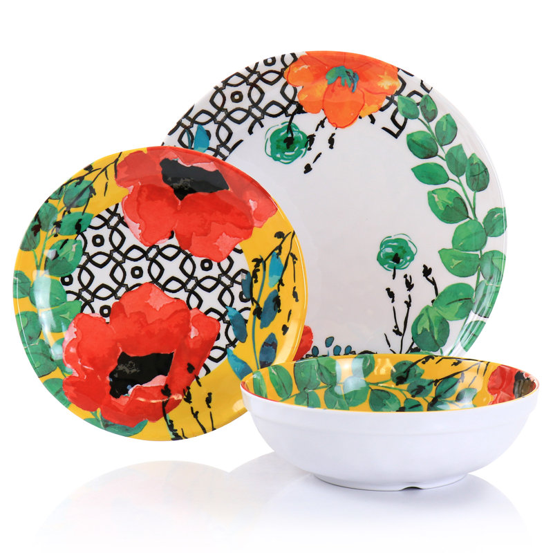 Mana Piece Melamine Dinnerware Set - Service for 4