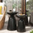 Powder-Coated Metal Tables - Modern Outdoor, Stable Table Metal, Flared Pedestal, 15"X15"X20.64-1085719284