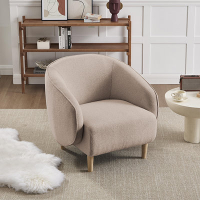 33'' Wide Modern Barrel Accent Chair