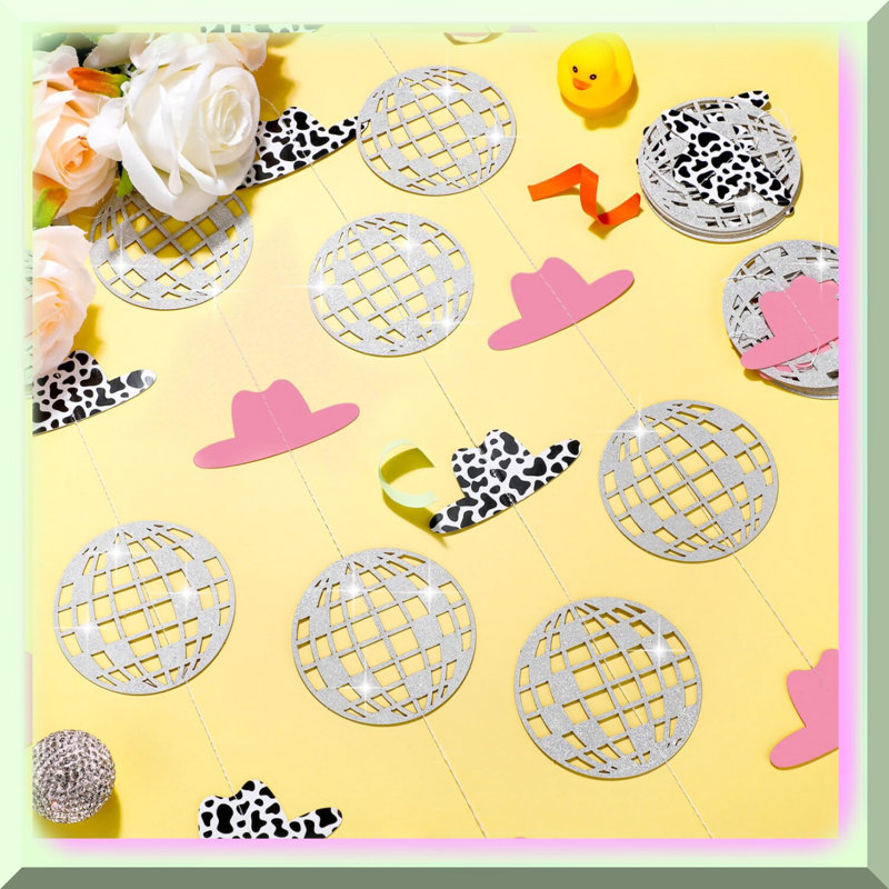 Musical Notes Birthday Bash Banner Black Garland