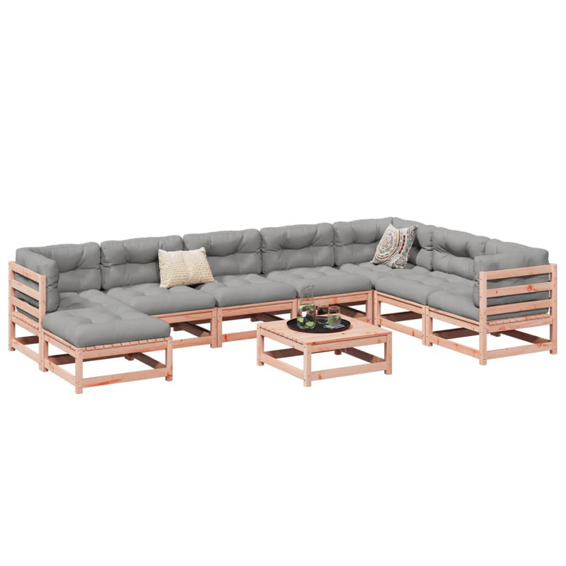 Pennard 70cm Wide U-Shaped Patio Sofa, Natural Douglas