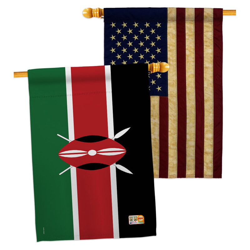 Double Sided 40'' H x 28'' W Polyester House Flag