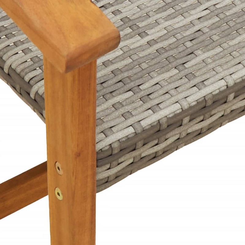 Osmil Outdoor Lounge Chair, Grey/Brown